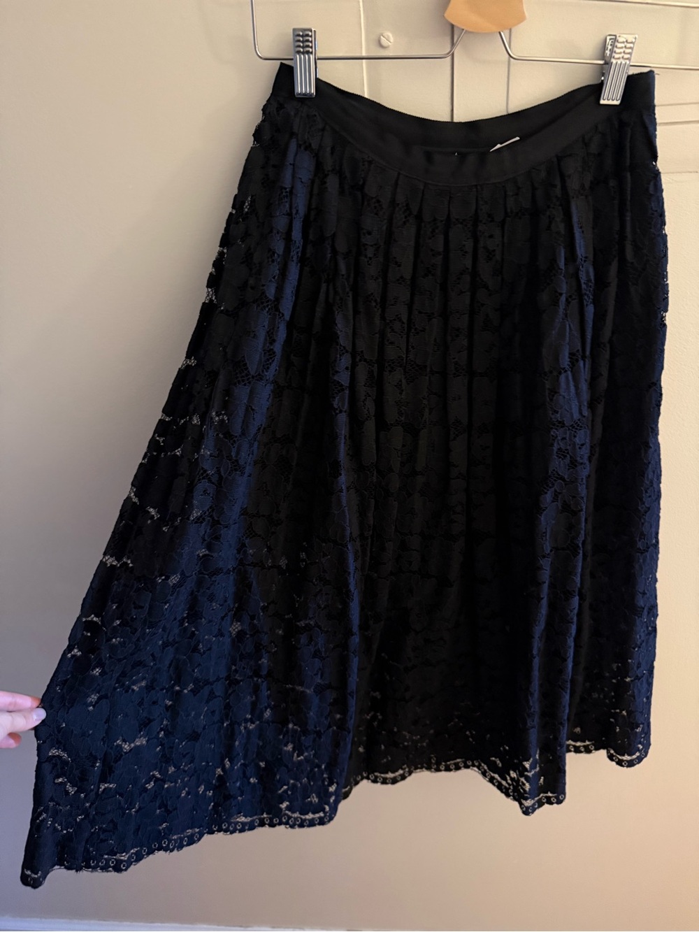 Kimchi Blue Black Lace Midi Skirt